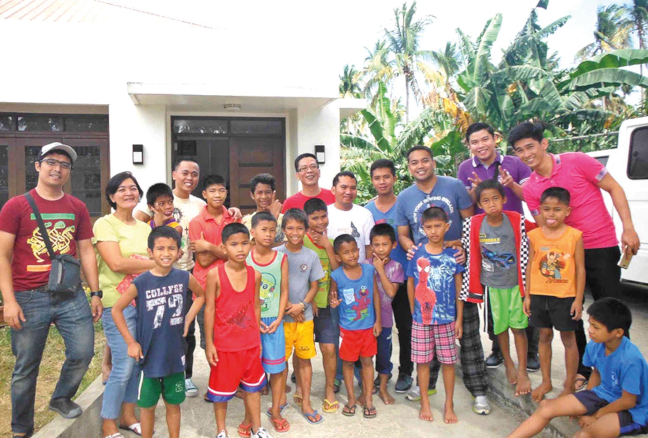 Kinderen van het Sarnelli inloophuis in Manilla
